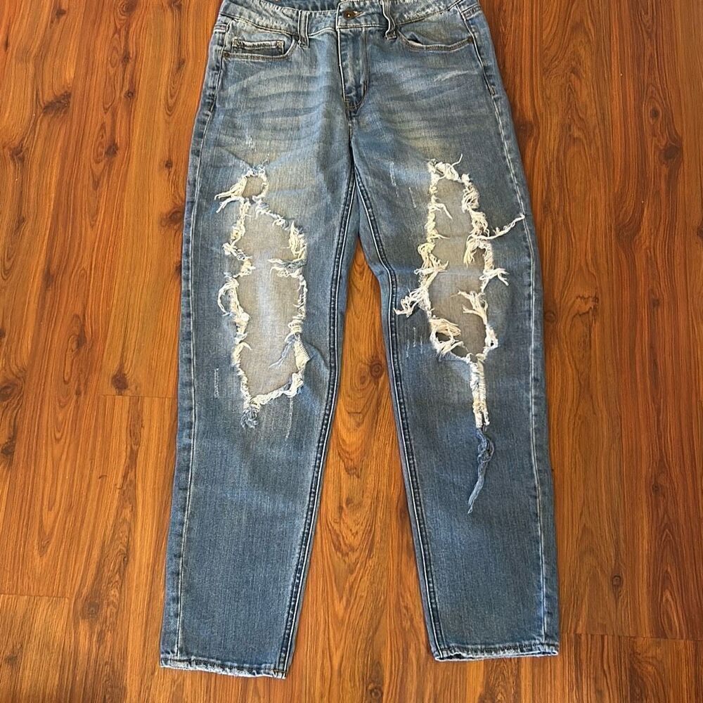 Empire destroyed boyfriend jeans. Size 5